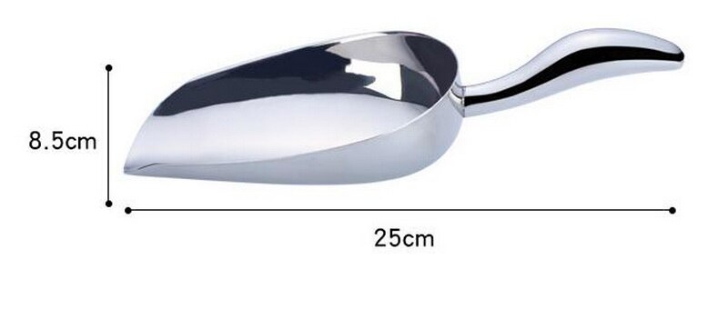Rustfritt stål er spade magnetisk supermarked hotell spade multifunksjonell metall kjøkken spade: 02
