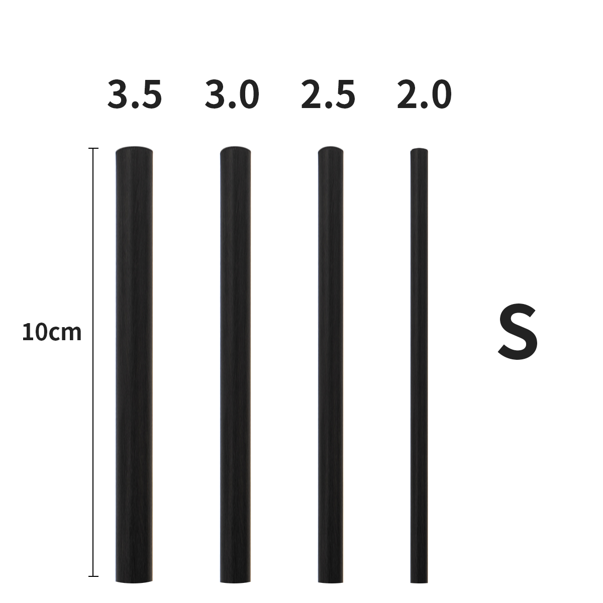 Reparasjonssett for fiskestang, karbonfiberpinner med høy styrke, for reparasjon av ødelagte fiskestang: Gylden
