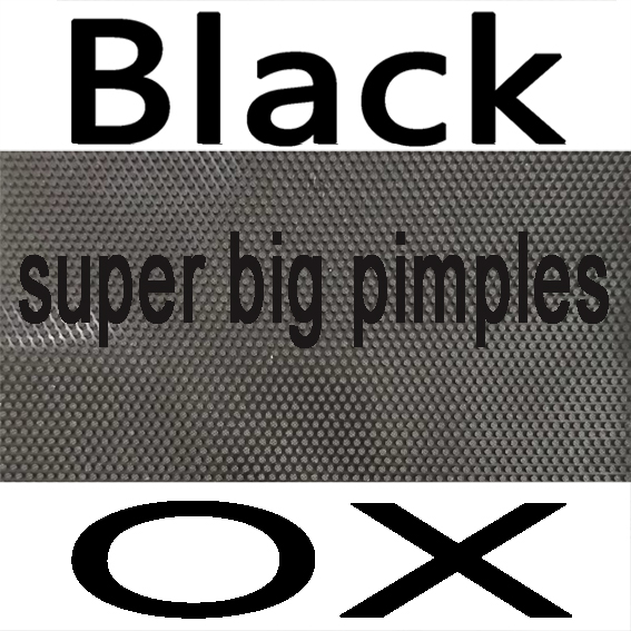 Ktl stranger super big pimples tischtennisbelag, noppenbelag ohne schwammoberseite, ox: Schwarze cd-ox