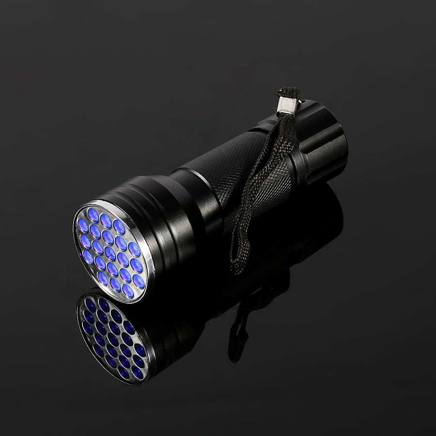 Aluminum UV Ultra Violet 21 LED Flashlight Flash Light Torch Bright AU