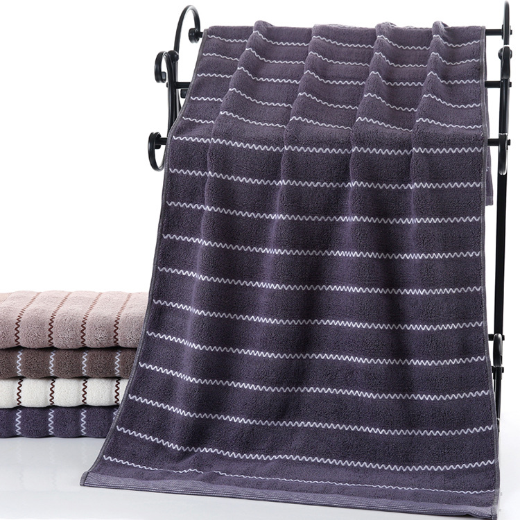 3 Stks/set 100% Katoen streep Mannen Handdoek Set 70*140 cm Badhanddoek voor Volwassen 2 stks 34*74 cm Gezicht Handdoeken badstof Handdoek Set