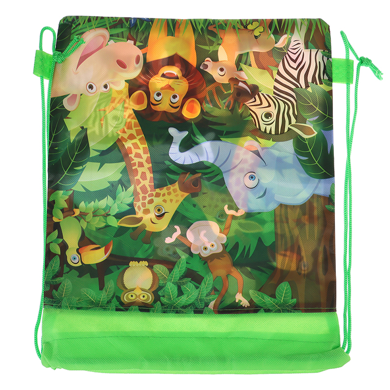 1 Uds bolsos mochila Animal bolsa con cordón para niño niñas mochila escolar: Default Title