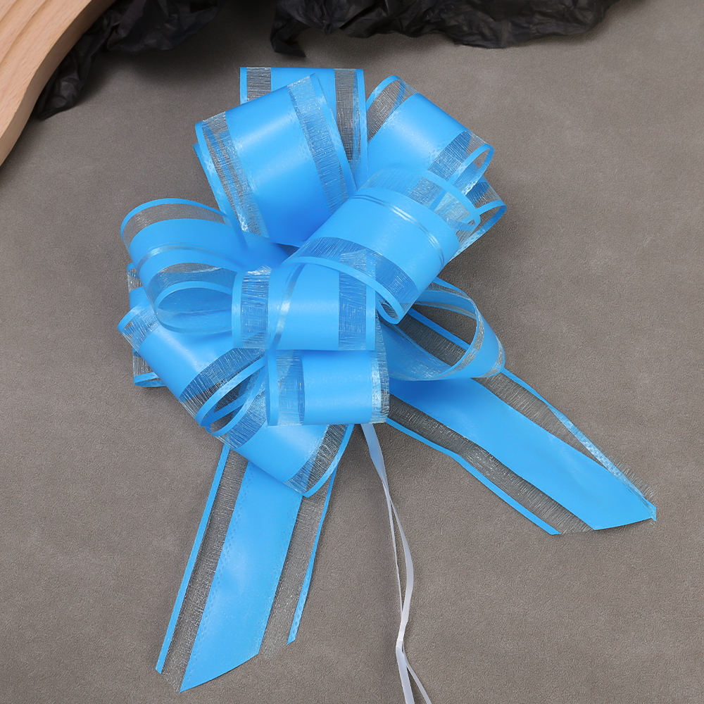 5/1 Uds. de flores para coche, cintas con lazo para boda, embalaje envolvente, suministros para eventos de cumpleaños y Día de San Valentín, decoración de San Valentín: L / Gris oscuro