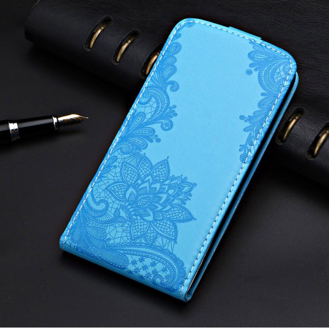 Vintage Flip Case For Prestigio Wize U3 Cover 100% Special Fundas Plain Cute Phone Bag Animal Patterned Fitted Case: lace blue