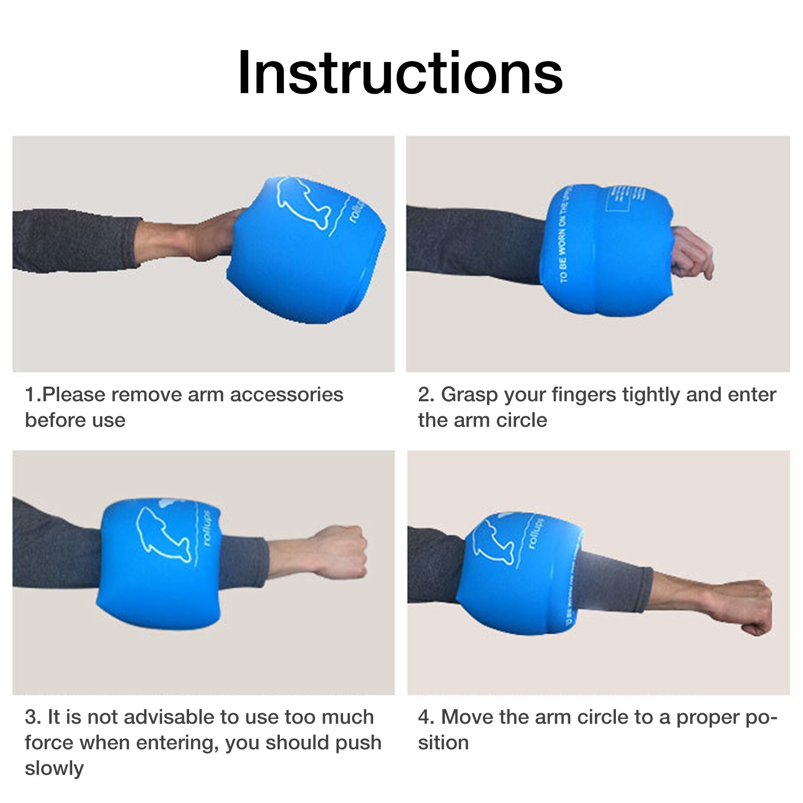 Kids Volwassenen Zwemmen Drijft Ring Arm Mouw Opblaasbare Zwemmen Arm Bands Opvouwbare Float Bands Voor Kinderen Zwemmen Training
