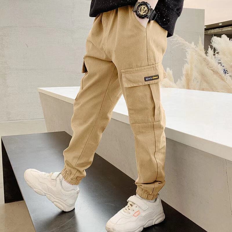 Boys Pants Spring and Autumn Children's Casual Sports Trousers All-match Overalls Kids Clothes BK01: 03 / 110CM
