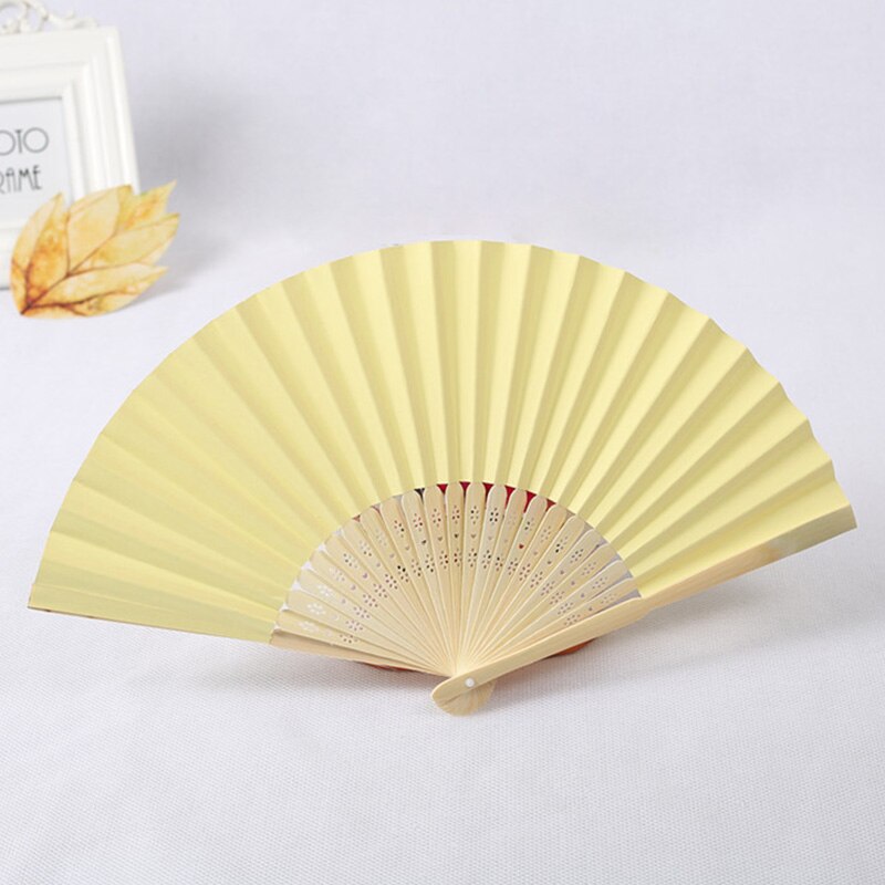 Blank Paper Bamboo Folding Fan DIY Calligraphy Painting Drawing Fan Artist Tool Christmas Birthday Party Give For Friend: 07