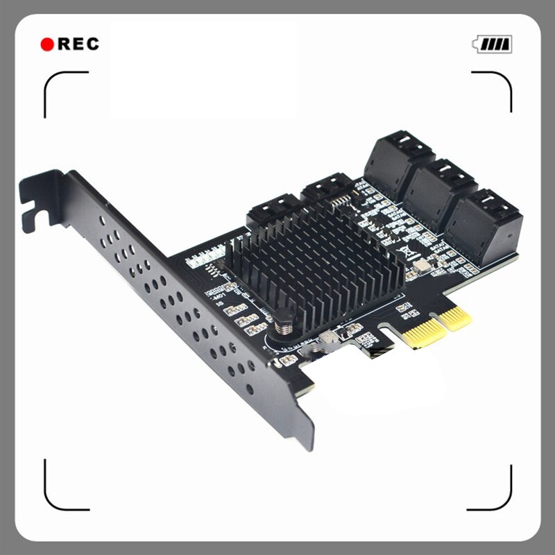 PCI-E SATA 2X 4X 8X 16X PCI-E Karte PCI Express zu SATA 3,0 8-Port SATA III 6Gbps expansion Adapter mit SATA Daten Kabel