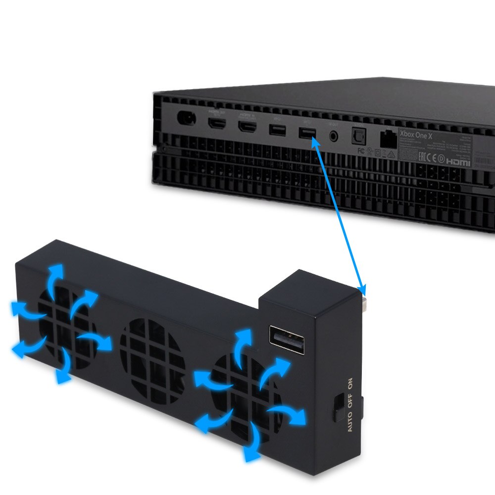 Système de refroidissement externe avec Port USB pour Mircrosoft Xbox One X, pour contrôleur de Console, nouveauté