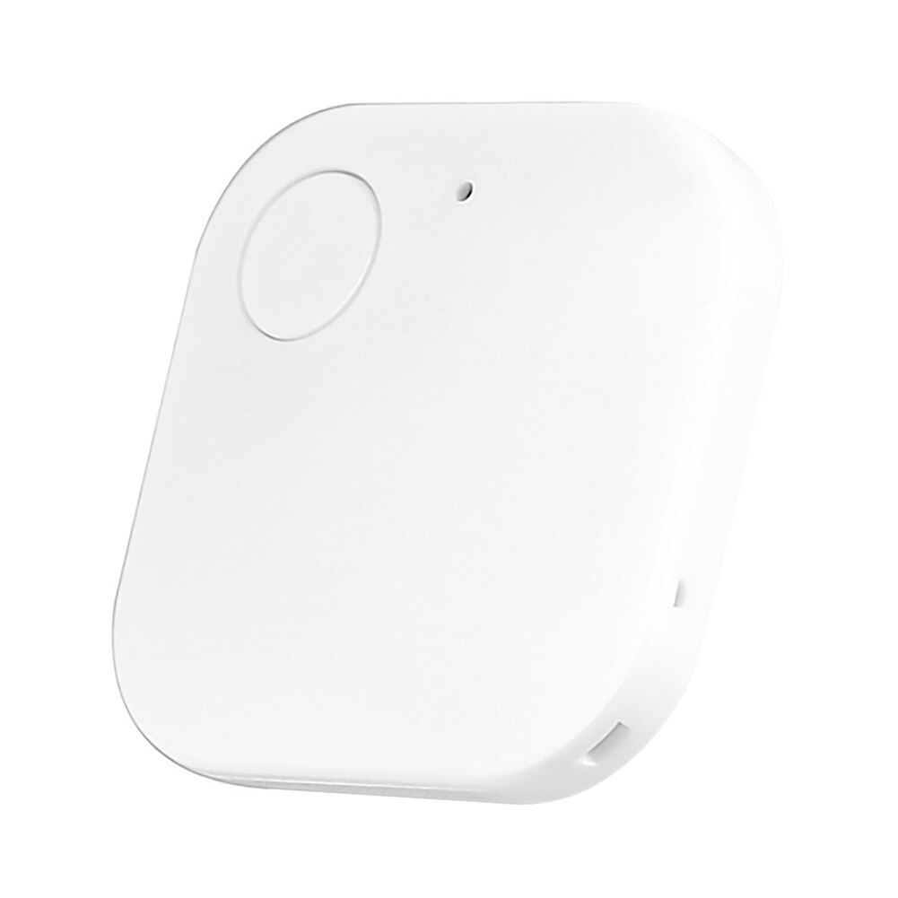 Universal Mini Square Car Tracker Bluetooth-Compatible Anti-Lost Locator Vehicle Truck GPS Global Positioning System Alarm Track: white