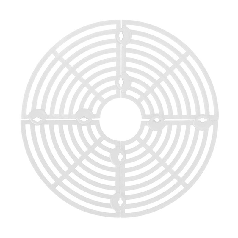Grille De Protection Pour Pots De Fleurs - 3 Tailles (19/30/52 Cm) - Anti-chats, Anti-animaux - En Plastique ABS - Noire