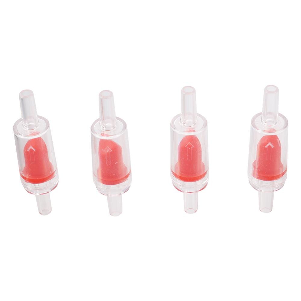Garden Irrigation Watering System One Way Non-Return Check Valve Air Pump Aquarium Fish Tank Accessories Red Black 100 Pcs