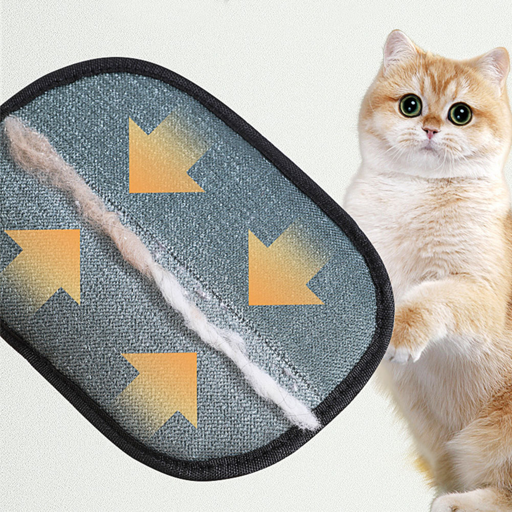 Tierhaarentferner-Handschuh, Enthaarungsbürste, Handschuh für Hunde, Katzen, Kaninchen, mit langem/kurzem/lockigem Haar