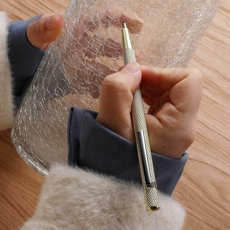 6 Pcs Tungsten Carbide Tip Scribe Metal Etching Pen Carve Engraver Scriber Tools for Stainless Steel Ceramics Glass