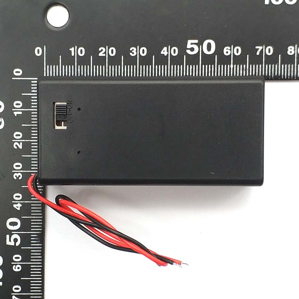 9V Battery Holder Box With Wire Lead ON/OFF Switch Cover Case