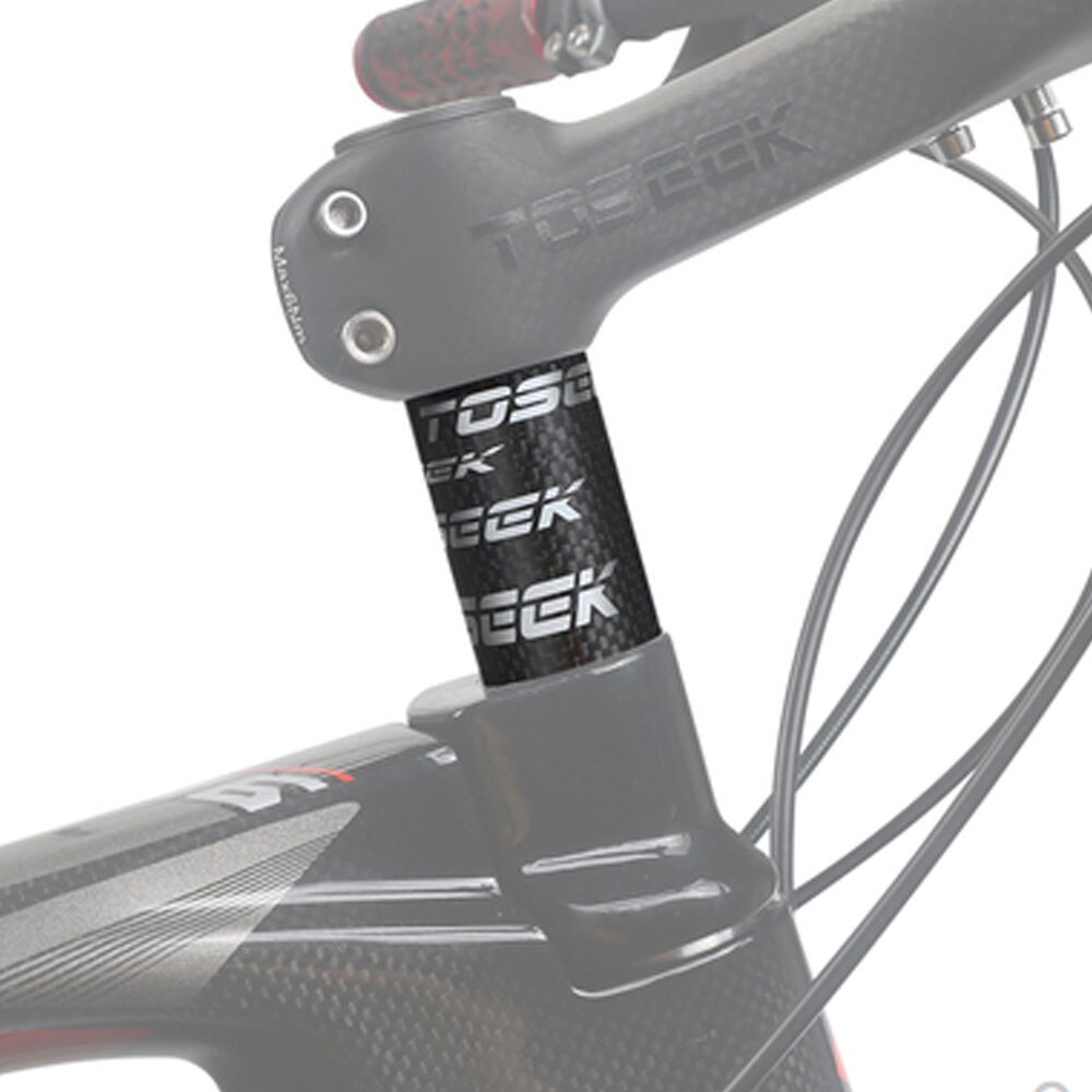 TOSEEK Full Carbon Fiber 5/10/15/20/25mm Bike Front Fork Washer Stem Washer Ring MTB Bike Headset Spacers Bicycle Parts