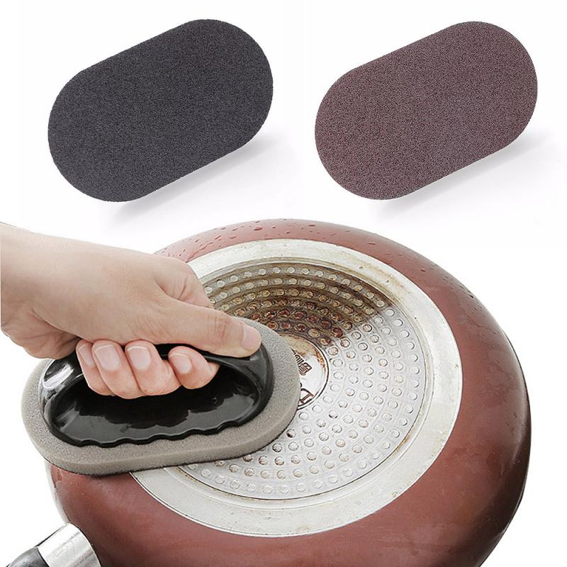 Magic Eraser Sponge Sponge Kitchen Accessories Powerful Decontamination Brush With Handle Kitchen Bathroom Accessories