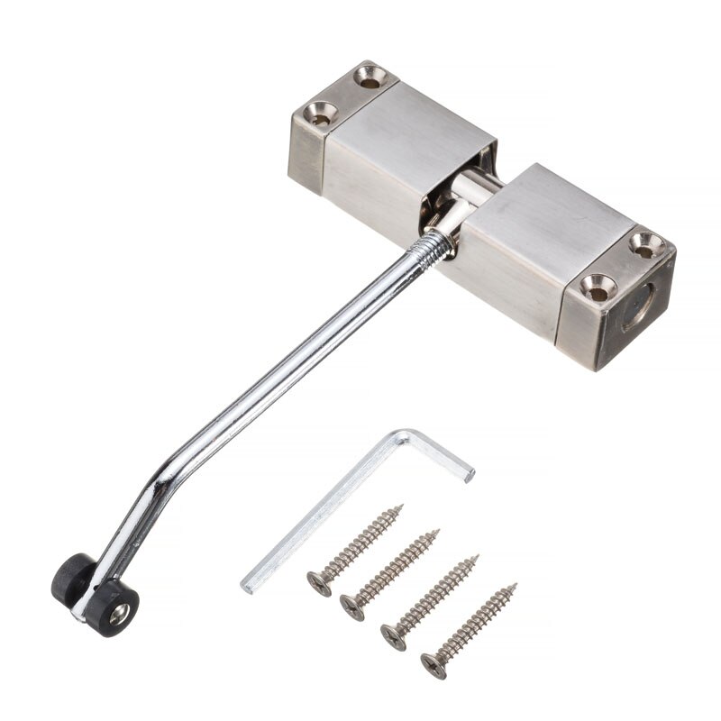 20-40kg Automatic Installation Spring Door Closer Stainless Steel Adjustable Surface Door Closer 160*96*20mm