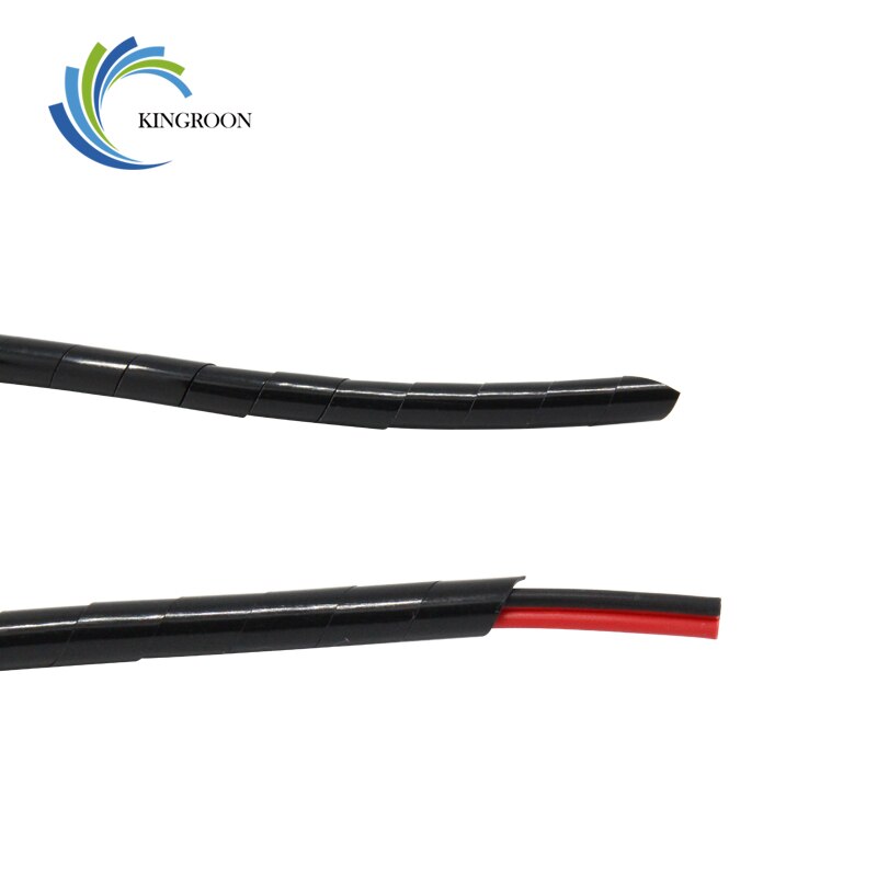 Spiral Cable Wire Wrap Tube Diameter 8mm 12 Meter PE Manage Cord 3D Printer Parts Polyethylene Winding Wire protection tube