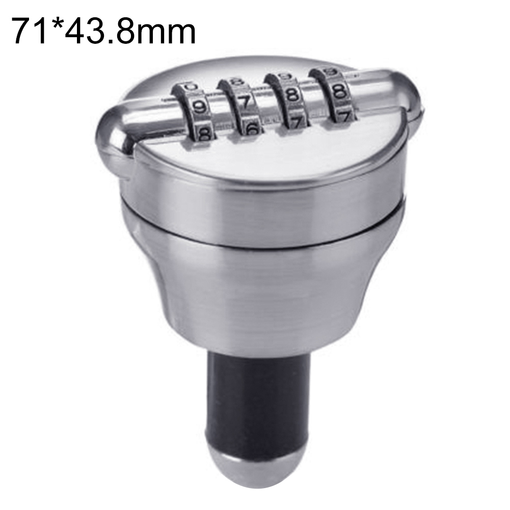 4 Digits Password Lock Zinc Alloy Wine Bottle Combination Safe Lock Wine Stopper Lock Vacuum Plug Preservation Liquor Red Wine: Default Title