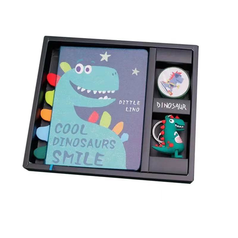 Cartoon little dinosaur hand ledger set color page note notepad color diary student birthday graduation