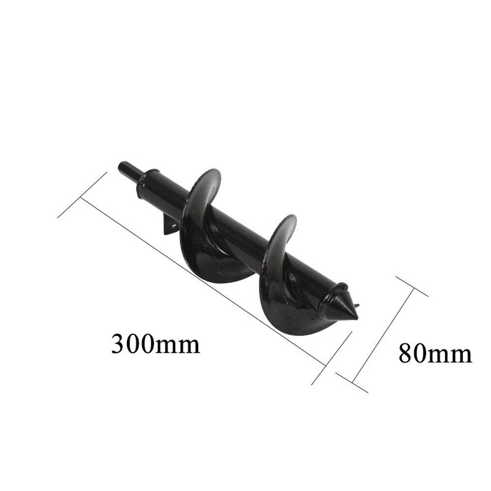Tuinboor spiraalboor roto bloempot bol zeskantige schacht boorboor tuin tuinbedden plantgatengraafmachine: 8cm x 30cm