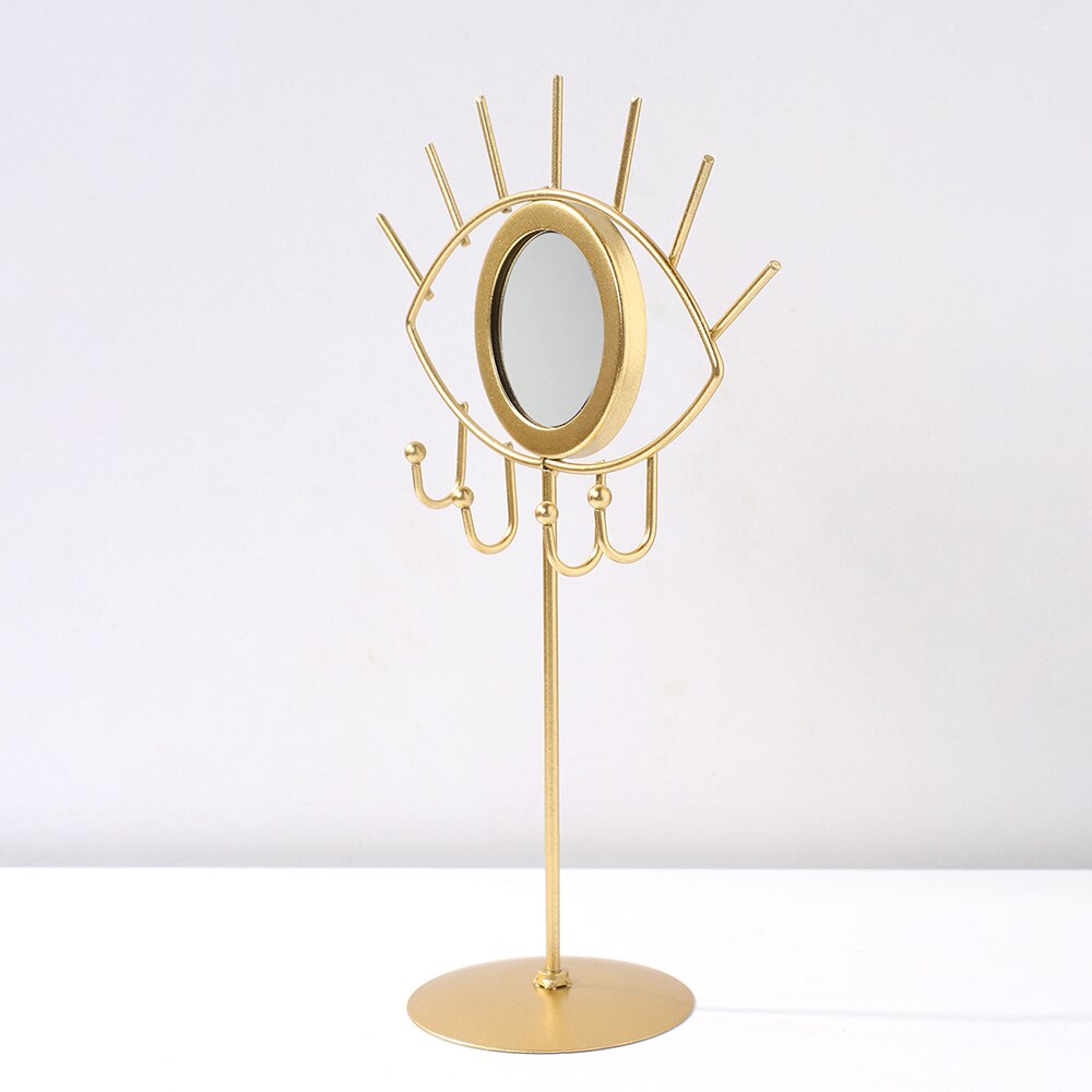 Guld øje bord spejl makeup spejle boho boligindretning stue dekoration soveværelse kosmetik dressing bordplade spejl onde øje