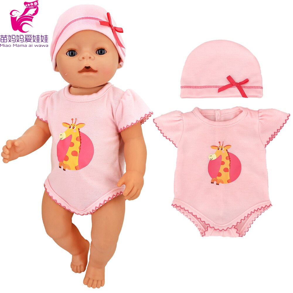 40cm reborn baby docka kläder kanin overall för 40cm docka jumpsuit nenuco y su hermanita 18 tum flick docka kläder: A2