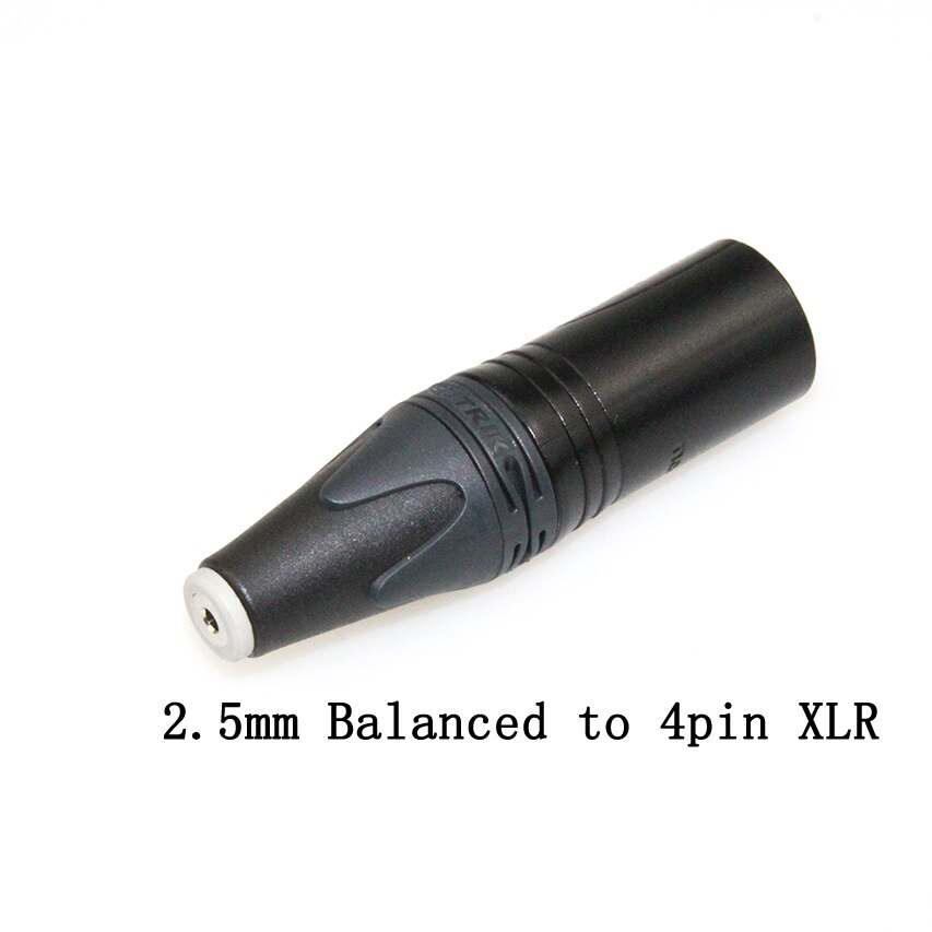 Evenwichtige Vrouwelijke om-Adaptador convertidor macho XLR de 4 pines, 3,5mm/2.5mmm/4,4mm