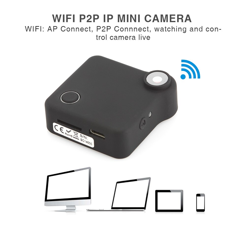 Et trådløst sportskamera bærbart  hd 720p videokamera bærbart sports-dv-optager fjernbetjening hjemme sikkerhedskamera