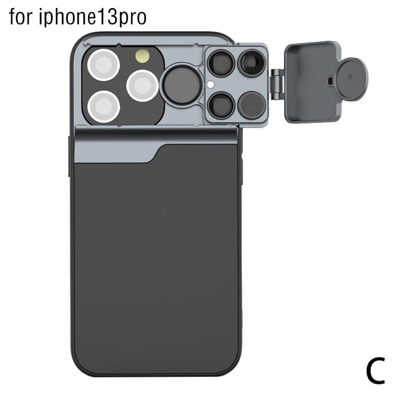 Macro Tele Telelens Mobiele Telefoon Externe Lens En Lens Cover Kit Voor Iphone 12/13 Serie Smartphones: C