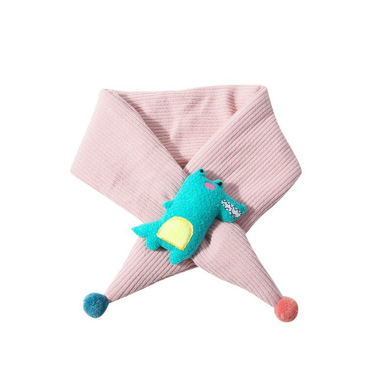 60-80cm Baby Schal Jungen Mädchen Winter Wärmer Karikatur aufbringen Schal Kleinkind Dicke Baumwolle Kragen Schals Kleinkind Halstücher: D