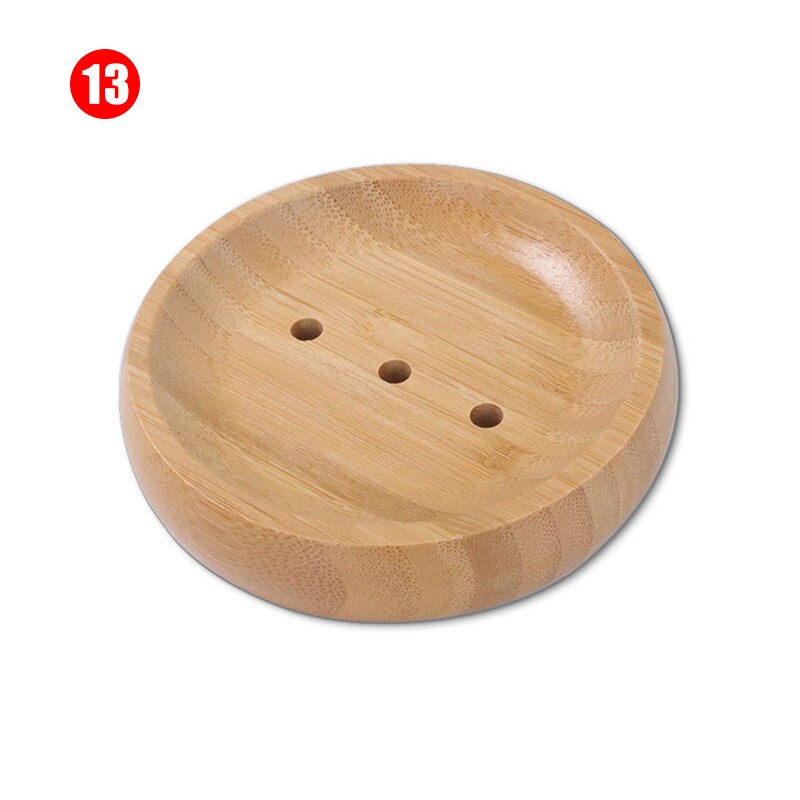Jabonera de madera con soporte de bandeja de jabón, plato de rejilla para jabón, contenedor portátil para el hogar y el baño HR: 13