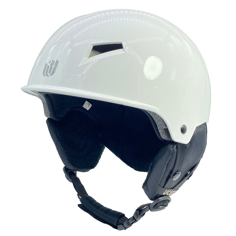 Ski Helmet Snowboard Skiing Cycling ABS EPS Outdoor Safety Accessory Men Women Protective Sports Helmet 58-62 cm: White