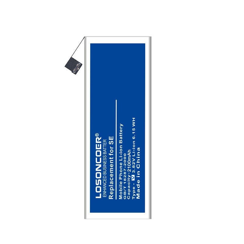 Losoncoer 2100Mah Se Voor Apple Iphone Se Batterij Nul Loop Goede Telefoon Batterij Batterijen Bateria + Gratis Tools
