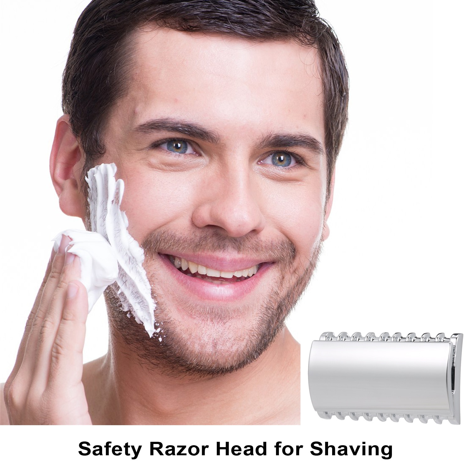 Safety Razor Head for Shaving Open Comb Head Double-edged Razor Head Men Shave Accessories Razor Head