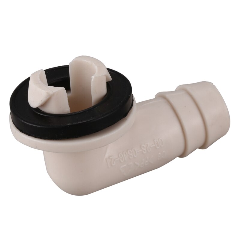 Top Air Conditioner Ac Drain Hose Connector Elbow Fitting with Rubber Ring for Mini-Split Units and Window Ac Unit 3/5 Inch