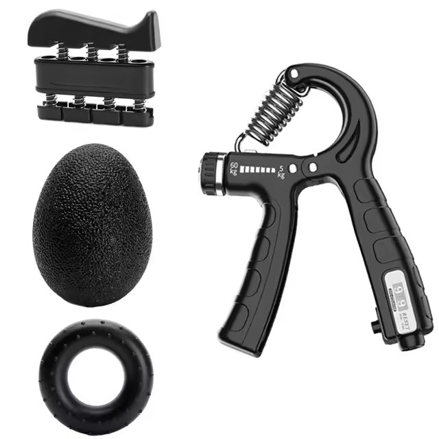 Grip Strength Trainer Kit 1–6er-Pack Handgriff-Stärkungsgerät für Muskelaufbau und Verletzungen. Erholen Sie das Handrehabilitationstraining: Brown