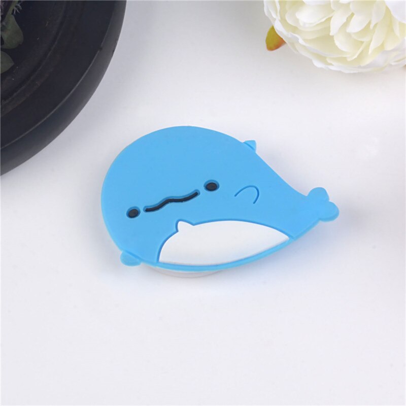 chat mignon dessin animé mobile anneau telephone portable porte carte accessoires telepsupport pour téléphone universel Coloré Téléphone Portable Accessoire Support Support Extensible Téléphones Poignée de Support: whale