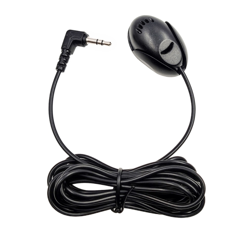 Bilstereomikrofon 3.5mm eksterne mikrofoner for bil hovedenhet bluetooth-aktivert stereo radio gps dvd mikrofon/mikrofon: Grå