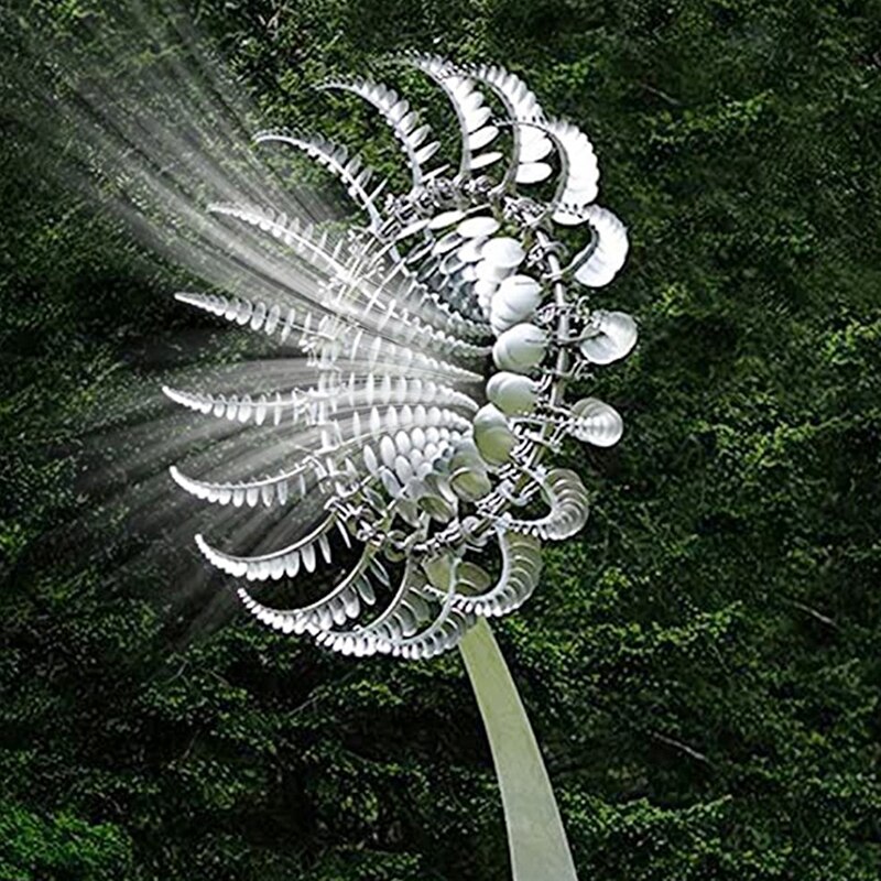 Color Unique And Magnetic Metal Windmill Solar Metal Wind Spinners