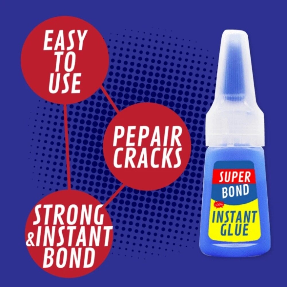 20g Multi-purpose Strong Adhesive Super Bonds Instant Glue for Plastic Ceramic Handmade Jewelry Stone Quick Dry Universal Glue