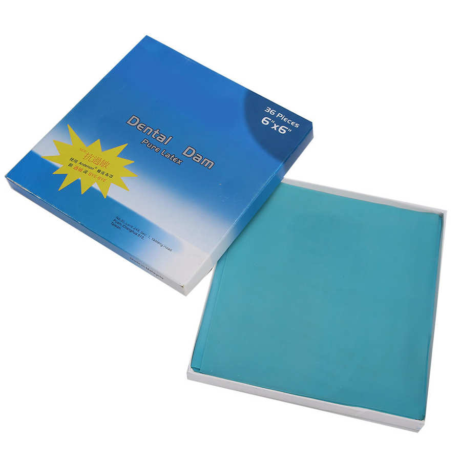 1 låda ren latex gummidam säker hygienisk tänder restaurering dam munvård verktyg tänder restaurering dam munvård verktyg: 36 st