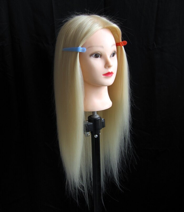 hairdresser mannequin head 100% high temperature fiber female mannequin head for makeup practice hair mannequin head