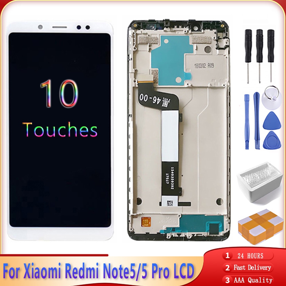 5.99" AAA For XIAOMI Redmi Note 5 LCD Display Screen Digitizer Assembly With Frame Replacement For Redmi Note 5 Pro LCD