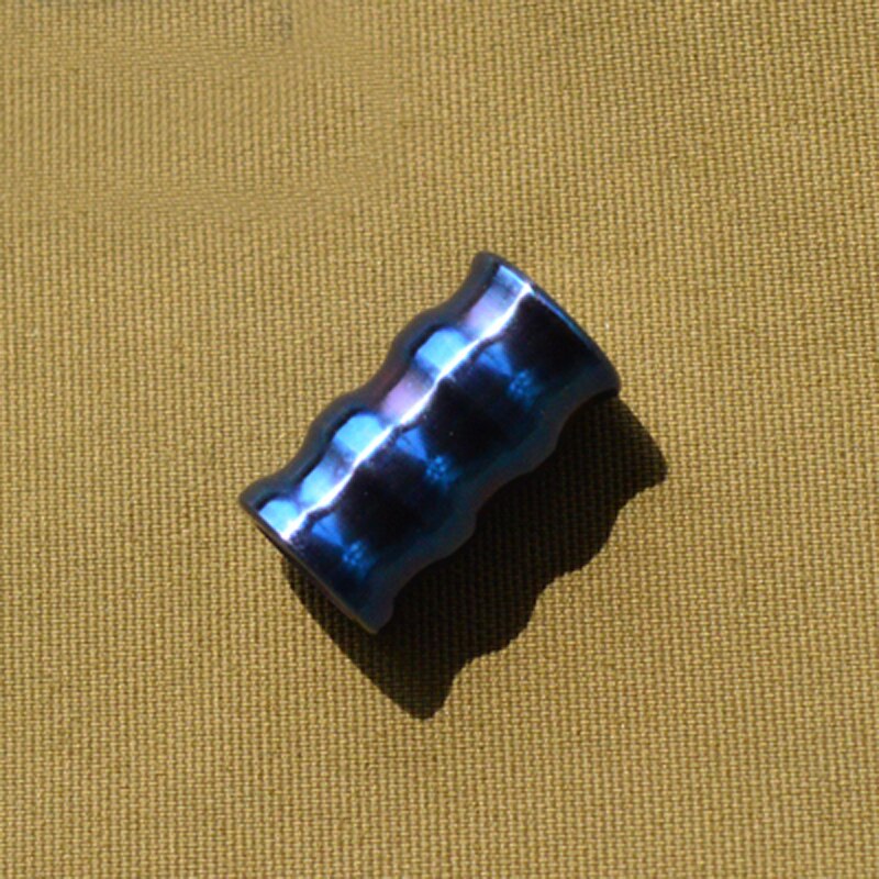 Corrugated Titanium Alloy Knife Beads Titanium Paracord Bead Accessory DIY Pendant