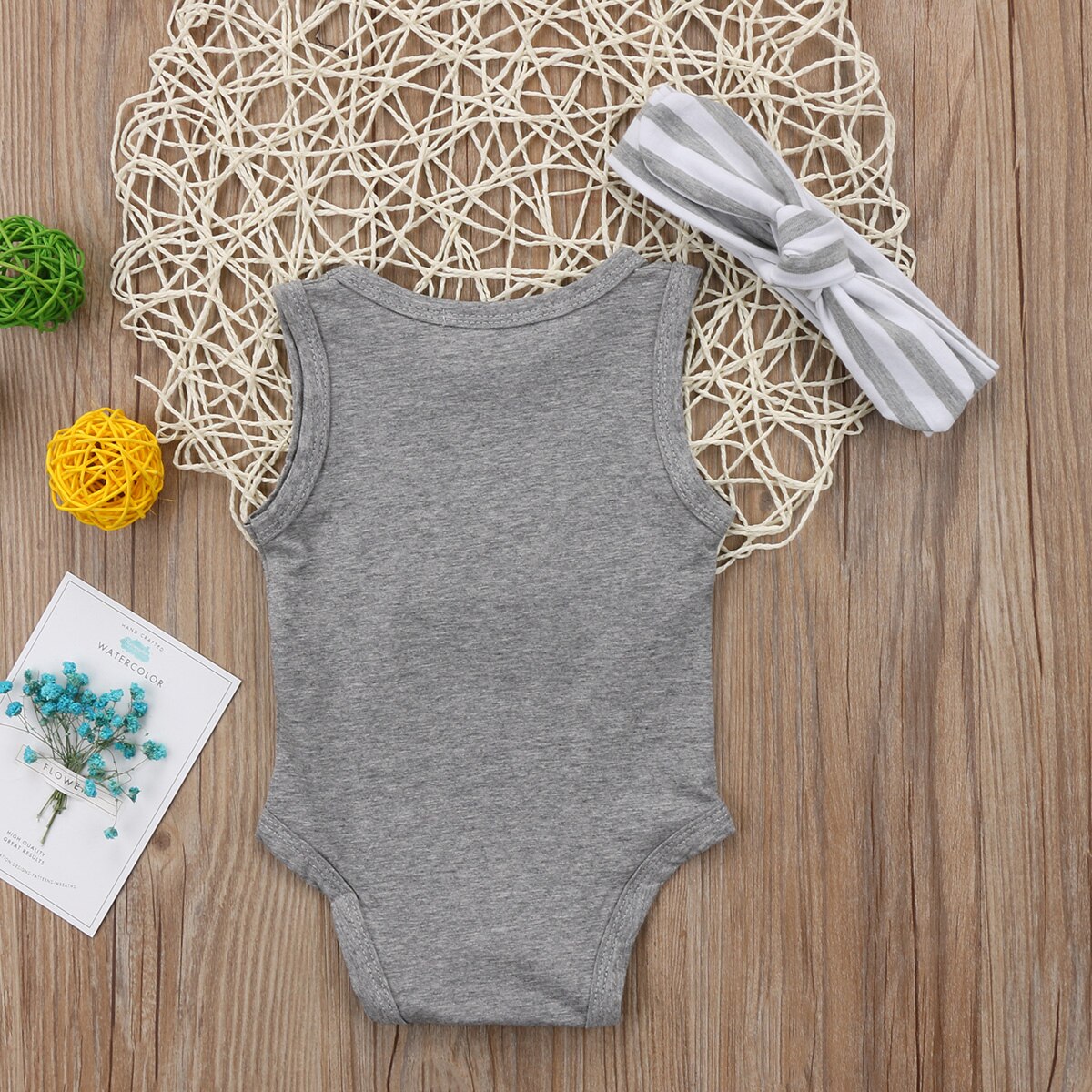 Neugeborenen Jungen Mädchen Ärmel Kleinkind Grau Overall Playsuit Buchstaben Babybodysuitkleidung Freizeit-Outfits