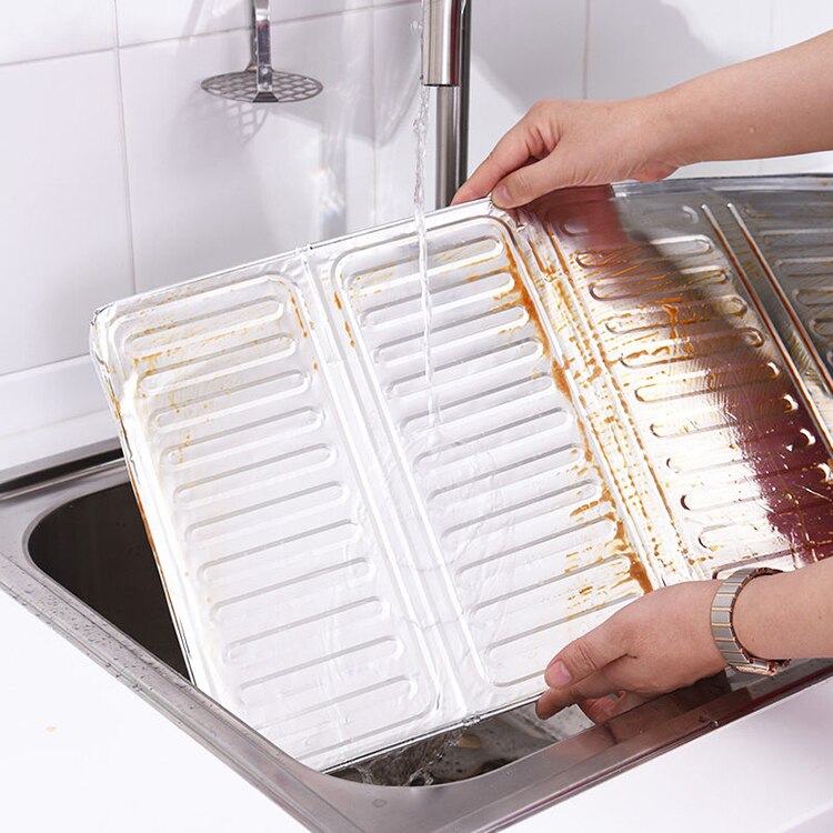 Kitchen Cooker Plate Deflector Plate Fat Splash Kitchen Gadget Proof Sheet Insulation Cook Baffle Plate Aluminum Insula V2B1