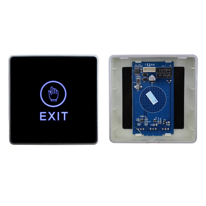 Infrared Contactless No Touch Door Exit Button Touch Release Push Switch with Backlight for access control electric lock system