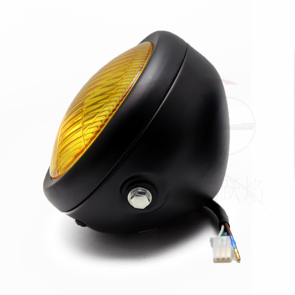 6.5 Inch Retro Motorcycle Headlight Grill Side Mount Cover with Bracket Motorcycle Side Mount Headlight Cover 35-43mm